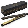 Corioliss C3 | Piastre per capelli per le donne | Piatti di titanio e curling per capelli fini | Ferro professionale con controllo della temperatura (Leopard Gold Soft Touch)