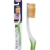 Royal Denta Spazzolino da denti con setole morbide dorate, spazzola morbida per denti sensibili, doppia lunghezza, setole morbide per la pulizia interdentale, particelle d'oro per prevenire i batteri,