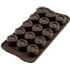 silikomart | SCG04 Stampo in Silicone per Cioccolatini VERTIGO, Antiaderente, 15 Cioccolatini, Confezione da 1 Stampo per Dolci, Easy Choc 3D, Ø 28 h 20 mm, Made in Italy