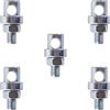 Cyclingcolors Porta canna da pesca unisex, 19 mm, colore: argento