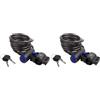 M-Wave Catena antifurto a spirale, Nero -, 8x1500 mm