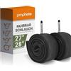 Prophete Unisex - Camera d'aria per adulti 27-28 (28/40-622-630), valvola Dunlop, 2 pezzi in confezione PE, colore nero, taglia unica