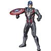 Marvel Avengers: Endgame - Captain America lancia scudo (Action Figure interattiva elettronica con suoni e frasi in inglese, 33 cm)