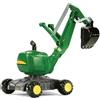 Rolly Toys rollyDigger Scavatrice John Deere in plastica (per bambini di 3-5 anni, ruotabile a 360°, con blocco automatico) 421022