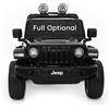 BABYCAR Jeep elettrica per bambini 12V - Macchina elettrica per bambini 2 Posti Full Optional - Sedili in Pelle Porte apribili Telecomando e Soft Start (Nero)