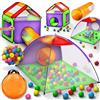 KIDUKU® Tenda Igloo con Tunnel + 200 Palline + Borsa per Interni ed Esterni - Gioco per Bambino