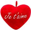 Brubaker Peluche Cuore di Peluche 'Je T'Aime' Rosso 32 cm