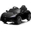 Tecnobike Shop Auto Elettrica Per Bambini Maserati GC Sport GranCabrio Small 12v Luci LED Suoni Mp3 Radiocomando (Nero)