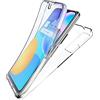 N NEWTOP Cover Compatibile con Huawei P Smart 2021, Custodia Crystal Case in TPU Silicone Gel PC Protezione 360° Fronte Retro Completa