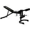 JK Fitness JK6050, Panca Regolabile Unisex Adulto, Nero, Unica