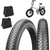 CHAOYANG 2 COPERTONI 20 X 4.0 (100-406) + CAMERE PNEUMATICI BIG DADDY PER FAT BIKE E-BIKE GOMME 20''