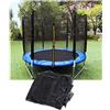 Trampolino elastico con rete di protezione per bambini ed adulti gioco da  giardino e veranda / Ø 366 cm