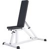 GORILLA SPORTS® Panca Pesi - Piana o Inclinata, Schienale Regolabile in 7 Direzioni/Sedile in 4, Carico Max 200 kg, Bianco/Nero - Panca Fitness, Palestra Casa, Sollevamento Pesi, Allenamento
