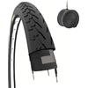 ECOVELO 1 COPERTONE NERO + 1 CAMERA D'ARIA PER BICICLETTA BICI CITY BIKE TREKKING 700 X 35 28 1 5/8 3/8 (37-622) 700x35c