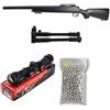 PACK completo softair M52 Sniper Double Eagle / Sniper a molla / Plastica ad alta resistenza / Ricarica manuale (1 Joule) -Consegnato con accessori
