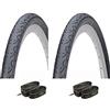 KENDA 2 x Copertoni 26 x 1.50 Slick Bici Mountain Bike + 2 x Camera d'Aria Omaggio