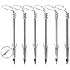 XUPHINX Punte da pesca, 6pcs Bowfishing Freccette per caccia con arco in acciaio inox Punta punte per caccia Pro Slingshot Catapult Target Game