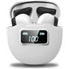 CedarTrap Wireless Earbuds Air 5P - Cuffie Bluetooth con display a LED, per iPhone e Android, bianco