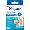 Nexcare Aqua Clear Waterproof Plasters, Assorted, 14/Pack