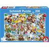 Schmidt Spiele- Puzzle per Bambini con Selfie, 200 Pezzi, Multicolore, 56294