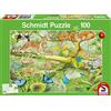 Schmidt Spiele- Puzzle Animali della Foresta Tropicale, 100 Pezzi, 56250