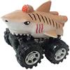 Wild Zoomies - Squalo Tigre di Deluxebase. Monster truck a frizione con fantastico motociclista animale, ottimo giocattolo a tema squalo tigre per ragazzi e ragazze