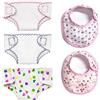 ZWZNBL 5 Accessori per Bambole Pannolini Pannolini per Bambole Set di Bavaglini Set di Alimentazione per Bambole da 14-18 Pollici può resistere a lavaggi Multipli, Riutilizzabile per Usi Multipli