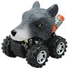Wild Zoomies - Lupo di Deluxebase. Monster truck a frizione con fantastico motociclista animale, ottimo giocattolo a tema lupo per ragazzi e ragazze
