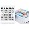 DiPrint Carte da bingo, 500 pezzi, ogni scheda ha 25 su 75 numeri, 10,5 x 11 cm
