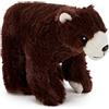 Zappi Co Giocattolo di peluche morbido e coccoloso per bambini - Compagno perfetto per bambini e neonati (12-15 cm) (Orso Bruno)