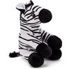 Zappi Co Giocattolo di peluche morbido e coccoloso per bambini - Compagno perfetto per bambini e neonati (12-15 cm) (Zebra)