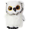 Ty - Beanie Boos - Peluche Gufo, Austin la civetta, Occhioni Glitter, 15 cm, Bianco, T36305
