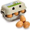 Erzi- Brown Eggs Giocattolo-Scatola da Sei Uova, Marrone, 3.7 x 15.2 x 10.5 cm, 17011