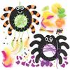 Baker Ross FE697 Spider Dreamcatcher Craft Kit - Confezione da 4, Make Your Own Card Dream Catcher Kit, Halloween arte e artigianato per bambini da fare e decorare, ragno