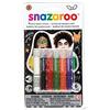 Snazaroo Face Painting Sticks 6 Pezzi -Arancione, Bianco,Rosso,Verde, Porpora e Nero