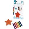 Janod - Kit da colorare per il bagno - Giocattolo creativo per il bagno - 6 matite e 1 spugna - Giocattolo per la prima infanzia - Per disegnare e scrivere - Da 3 anni, J04725
