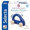 Selecta - Piccolo bolide, da afferrare, in legno, blu, 10 cm, 64008