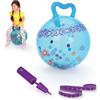 B. toys - Hop n' Glow - Blu - Palla gonfiabile luminosa - Palla a trampolino per bambini - Giocattolo attivo per interni - 3 anni +