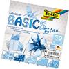 Folia 464/1515 - Pieghevole Fogli Basics, 15 x 15 cm, 50 Fogli, 5 Motivi Assortiti, Colore: Blu