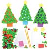 Baker Ross FE903 - Kit di 5 pompon per albero di Natale, per creare le proprie decorazioni natalizie, per bambini, per realizzare, decorare e esporre, attività creative per bambini