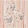 Ginger Ray Palloncini decorativi per feste in oro rosa, 40,5 cm, confezione da 5