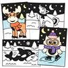 Baker Ross FC262 Arctic Pals - Set di 12 immagini da colorare, in feltro, fai da te, per bambini, decorazione e presentazione