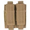 Mil-Tec Miltec - Porta caricatori Doppio per Pistola Nera (Fissaggio Molle) per Adulti, Unisex, Taglia Unica