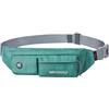 WATERFLY Marsupio sottile e morbido in poliestere resistente all'acqua, per uomo e donna, per trasportare iPhone 8 Samsung S6, verde scuro