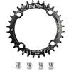 UPANBIKE - Corona stretta e larga 104 BCD rotonda per catena singola, 32 denti, 34 denti, 36 denti, 38 denti, Oro, 36 denti