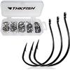 THKFISH 500Pezzi Ami da Pesca Acciaio al Carbonio Ganci Gancio Drop Shot Piccolo Ami da Pesca Mare #6#4#2#1#1/0