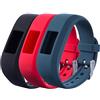 Chofit Compatibile con Garmin Vivofit Jr.2 Grandi Fasce di Ricambio e Cinghia Compatibile con Garmin Vivofit Jr & Vivofit Jr.2 & Vivofit 3, [Fits 5.5 ~ 21,6 cm Polsi] per Bambini, 3pc(Bla+SLA+Red)