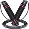 Blukar Corda per Saltare Professionale, Speed Corda di Salto Regolabile con Manico in Schiuma Morbida, Regolatore di Lunghezza, Jumping Rope per Fitness, Boxe, Perdere Peso, Sport-Blu