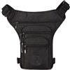 Xieben Borsa da Gamba in Nylon per Coscia per Uomo Tattico Militare Motociclista Bici Multitasche Viaggio da Uomo Escursionismo Arrampicata Ciclismo Vita all'aperto Marsupio