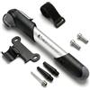 VeloChampion Mini pompa da bicicletta portatile con supporto per bicicletta, adatta per valvole Presta, Schrader e Dunlop, per mountain bike, bici da strada e BMX